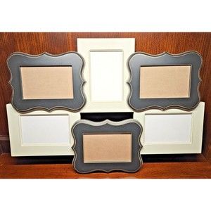 New Charming Rustic Style Collage Frame w/ 6 Photo Openings 16" x 23"